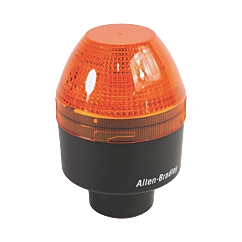 Rockwell Automation 855BS-N10BL5 855BM Baliza estroboscópica estándar seleccionable, 120 VAC, lámpara LED, ámbar, montaje en superficie
