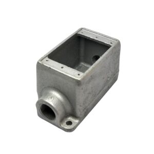 CAJA CONDULET RECTANGULAR TIPO FSC SIN TAPA CON 2 SALIDAS 3/4'', UL FSC2 CROUSE HINDS